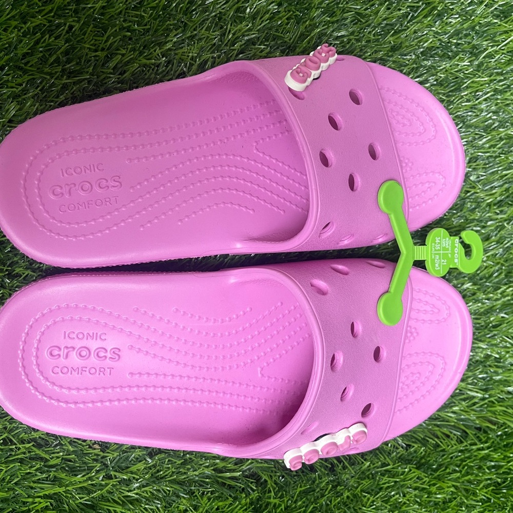 CROCS is Women Pink Slide Sandals